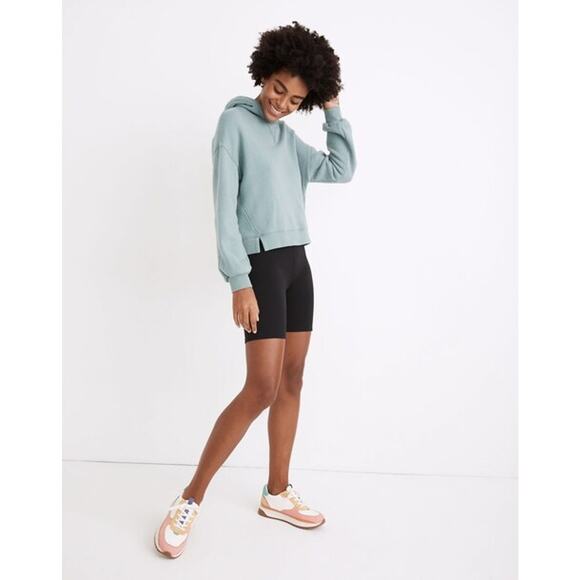 NWT Madewell Women's MWL Form High-Rise 7" Biker Activewear Shorts Black Size XS - Picture 11 of 12